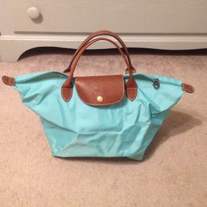 Mint green Medium Le Pliage longchamp tote