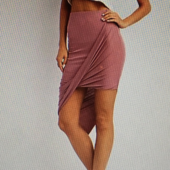 Draped Asymmetrical Skirt