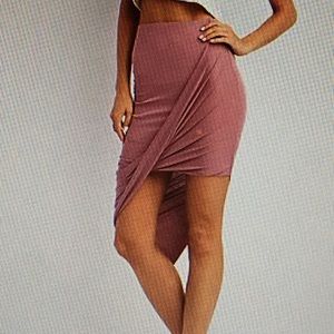Draped Asymmetrical Skirt