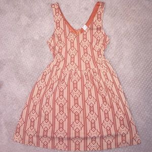 Pink Owl burnt orange dress