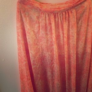 ❤️SOLD❤️Coral maxi with floral print