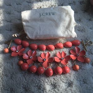 Rare J.Crew enamel flower bracelet