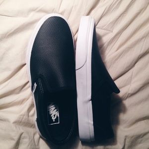 NWOT Perforated Leather Vans