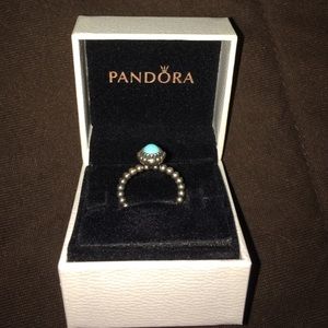 Pandora turquoise ring