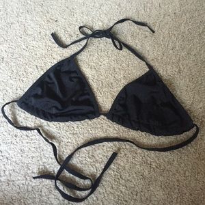 Black bikini top