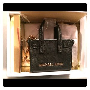 MK mini purse keychain