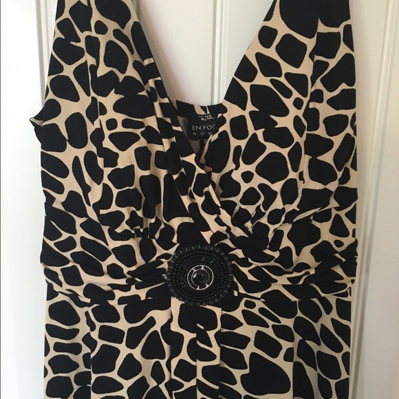 Leopard Print Hi/Low Dress - Picture 2 of 4