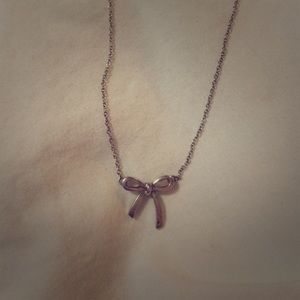 Tiffany & Co. Small Bow Necklace
