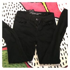 American eagle high rise denim jeggings size 8