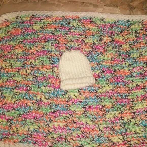 Baby blanket and hat