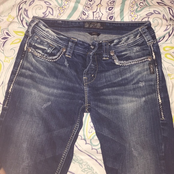 Silver Aiko bootcut jeans