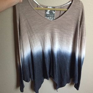 Long sleeve ombre