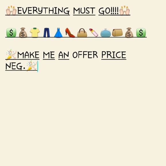 EVERYTHING CLEARANCE SALE