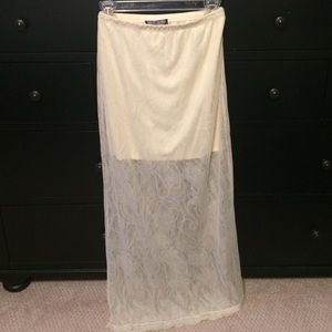 Lace maxi skirt