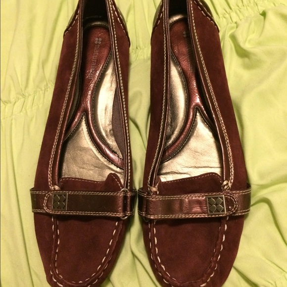 Shoes, burgundy suede, Sz 11M
