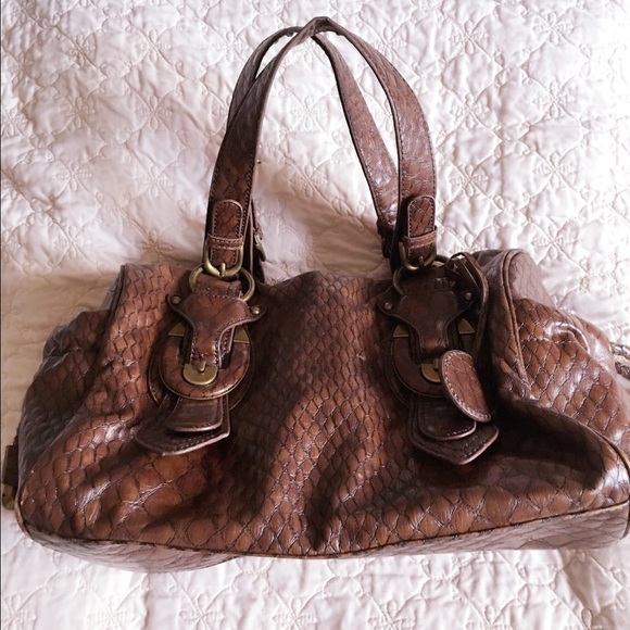 Jessica Simpson brown satchel