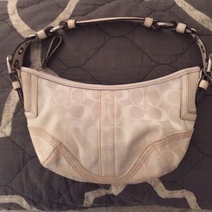 Small White Coach Purse