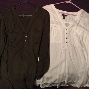 Gap Long Sleeve Army Shirt