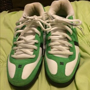 Sneakers, green & white, Sz 10 Ladles