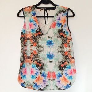 Zara floral blouse