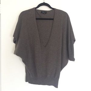 Short sleeve cashmere sweater