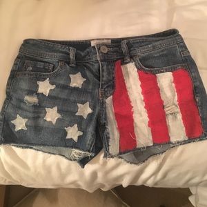 American flag shorts