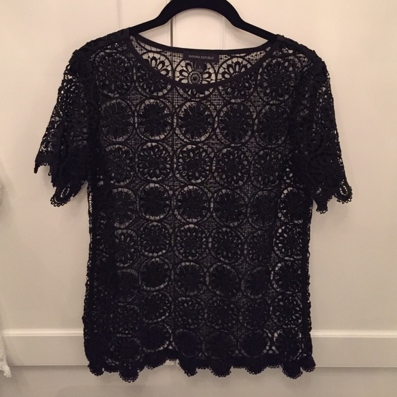 Banana Republic lace top. Worn 1 time.  Like new.