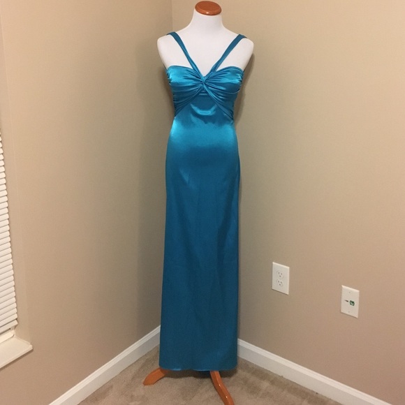 Teal blue prom dress. Size 1.