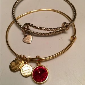 Alex and Ani American collection bracelets