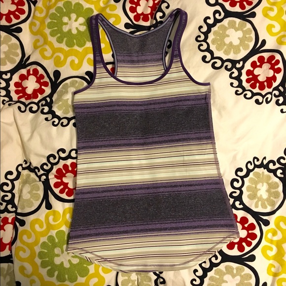 SOLD EUC Lululemon Purple Grape Osaka Stripe - Picture 2 of 4