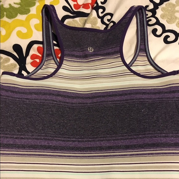 SOLD EUC Lululemon Purple Grape Osaka Stripe - Picture 4 of 4