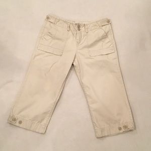 LUCK BRAND KHAKI CROPS