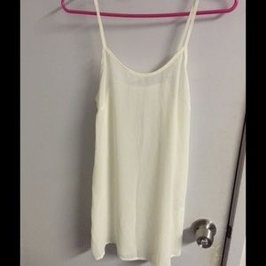 White sheer slip. Under wear.