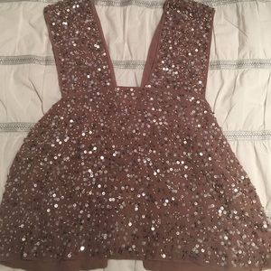 Zara Basic Sequins Top