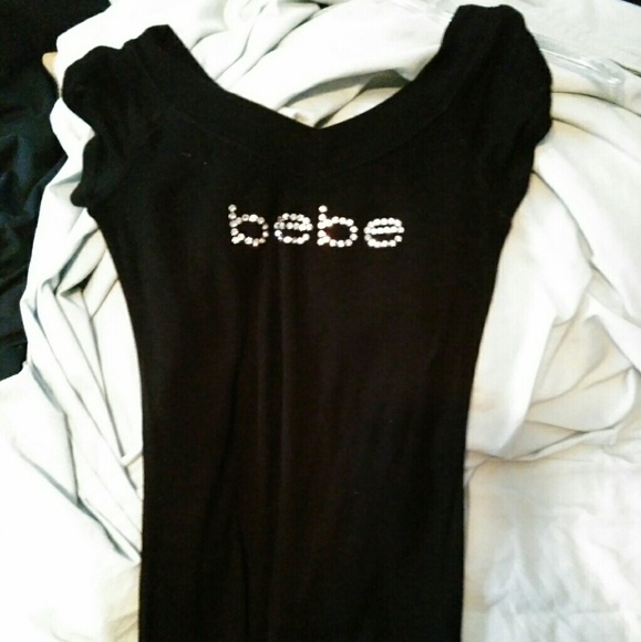 Bebe jeweled black shirt