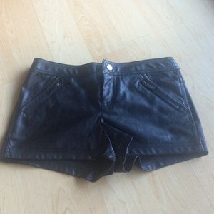 Pleather Shorts