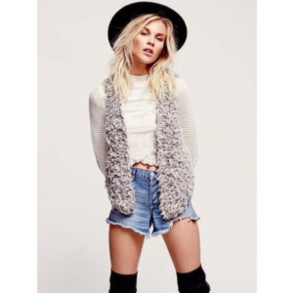 Free people faux fur vest