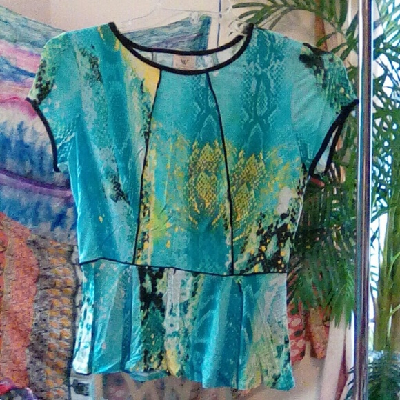 Colorful snakeskin Patterned Shirt