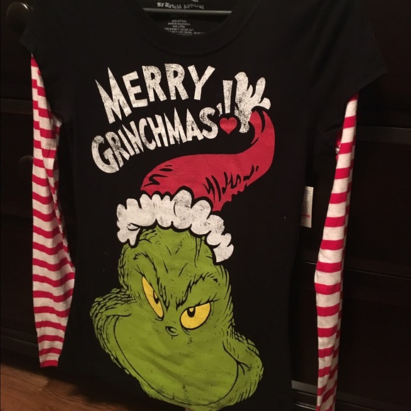 Grinch Long Sleeve Christmas Tee