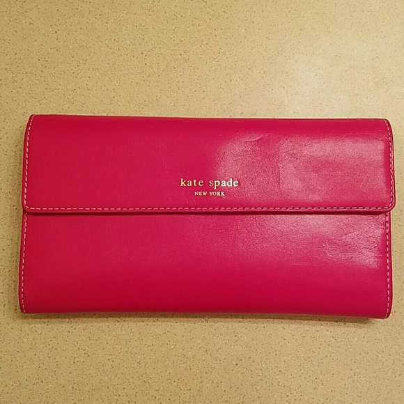 Kate Spade New York Pink & Red Wallet