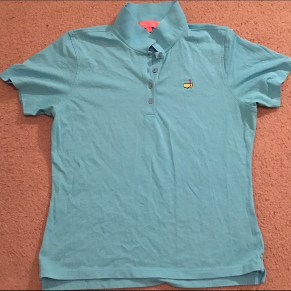 Baby Blue Master's Ladies Golf Shirt