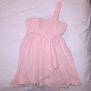 BCBGeneration blush one-shoulder dress