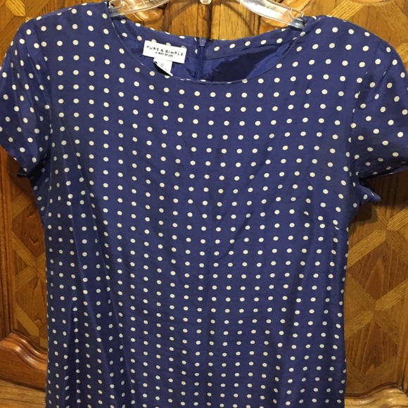Blue polka dot dress - Picture 2 of 3