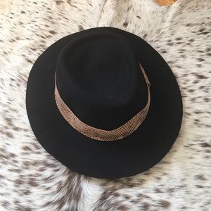 Zadig & Voltaire black felt hat