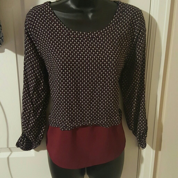Maroon blouse