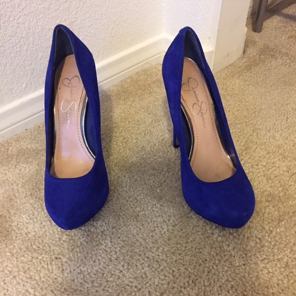 Jessica simpson royal blue heels