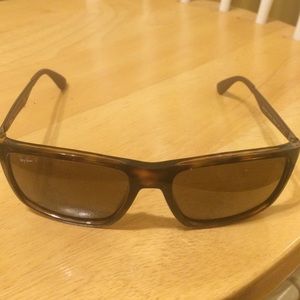 RAY BAN tortoise shell polarized glasses