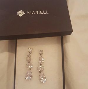 Mariell Glam Drop Earrings