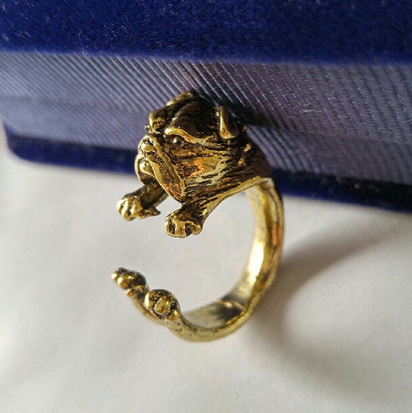 🚫SOLD🚫Realistic 3D English Bulldog Ring - Picture 3 of 4