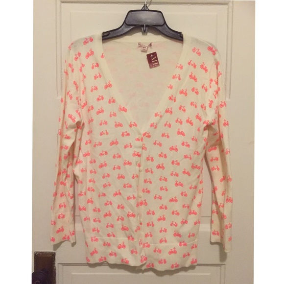 Bicycle Print Cardigan